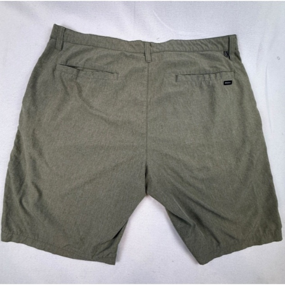 RVCA Mens Hybrid Shorts Size 38 Olive Green Heather Skater Y2K Casual - Picture 2 of 10
